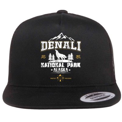 National Park Denali Alaska Flatbill Hat