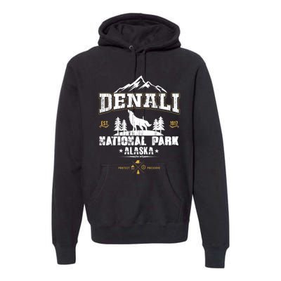 National Park Denali Alaska Premium Hoodie