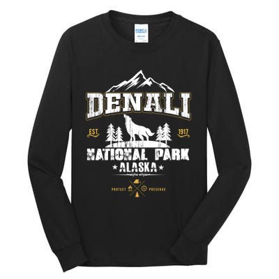 National Park Denali Alaska Tall Long Sleeve T-Shirt