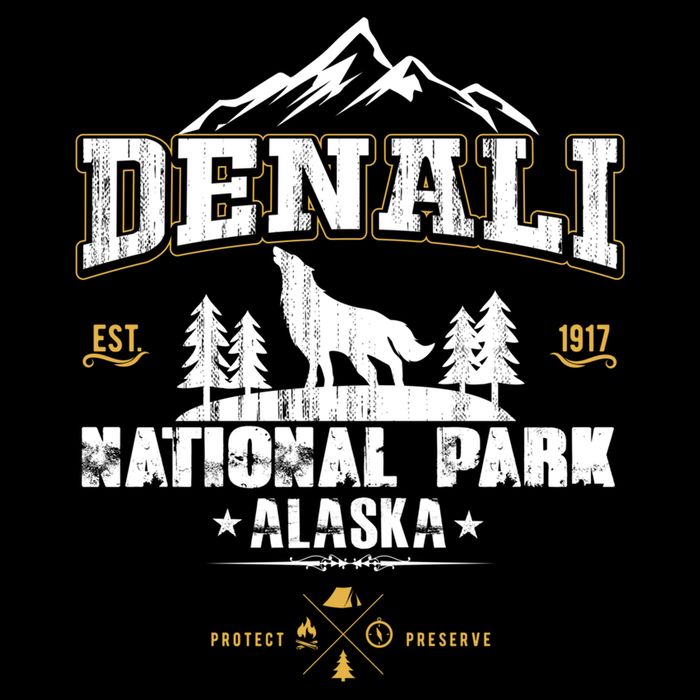 National Park Denali Alaska Poster