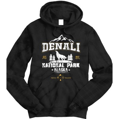 National Park Denali Alaska Tie Dye Hoodie