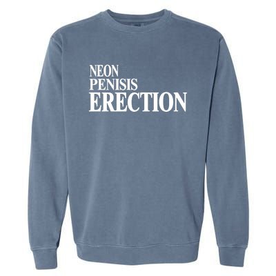 Neon Penisis Erection Garment-Dyed Sweatshirt