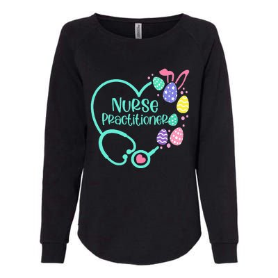 Nurse Practitioner Easter Egg Stethoscope Womens California Wash Sweatshirt