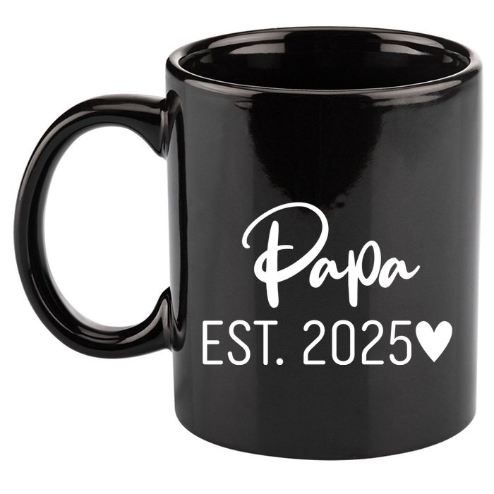 New Papa Est. 2025 11oz C Handle Ceramic Mug