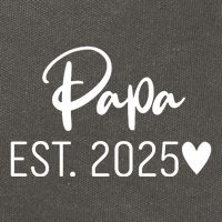 New Papa Est. 2025 Cotton Canvas Backpack