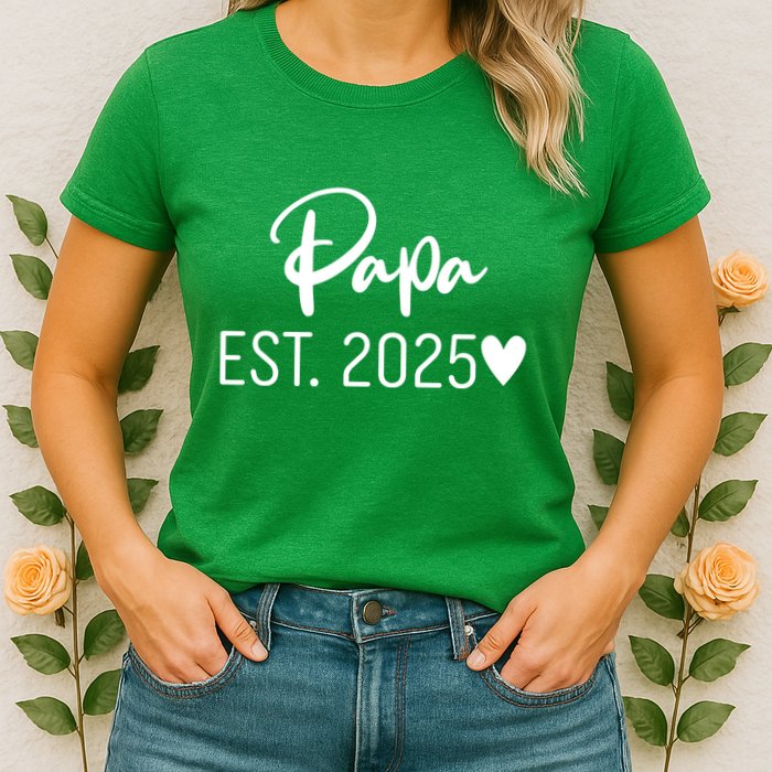 New Papa Est. 2025 Womens T-Shirt