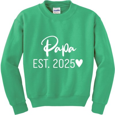 New Papa Est. 2025 Kids Sweatshirt