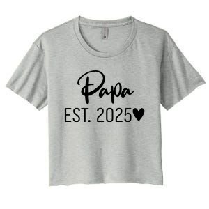 New Papa Est. 2025 Women's Crop Top Tee