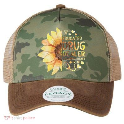 Nurse Practitioner Educated Drug Dealer NP Nursing School Legacy Tie Dye Trucker Hat