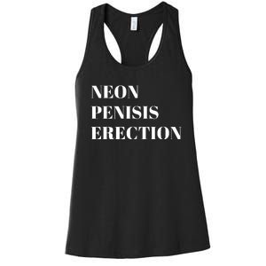 Neon Penisis Erection Women's Racerback Tank