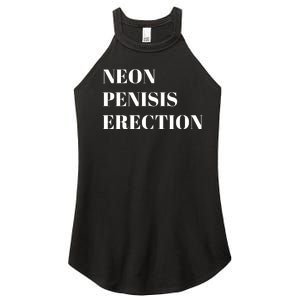 Neon Penisis Erection Women's Perfect Tri Rocker Tank