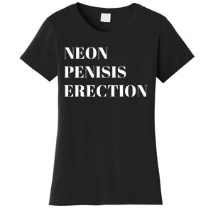 Neon Penisis Erection Women's T-Shirt