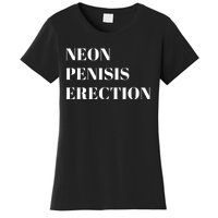 Neon Penisis Erection Women's T-Shirt