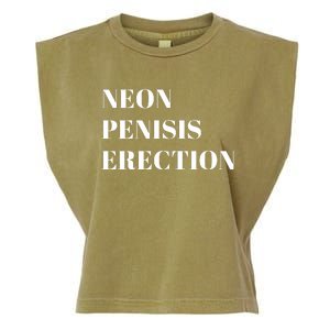 Neon Penisis Erection Garment-Dyed Women's Muscle Tee