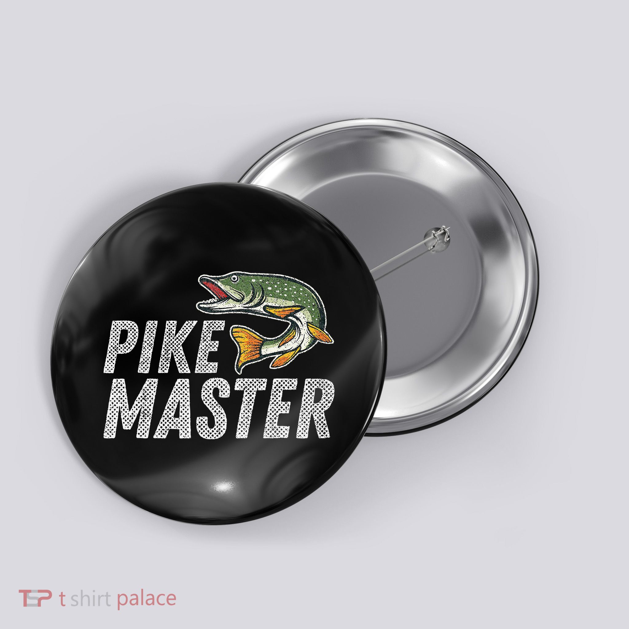 Northern Pike Fishing Gift Pike Master Fishing Button