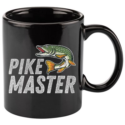 Northern Pike Fishing Gift Pike Master Fishing 11oz C Handle Ceramic Mug
