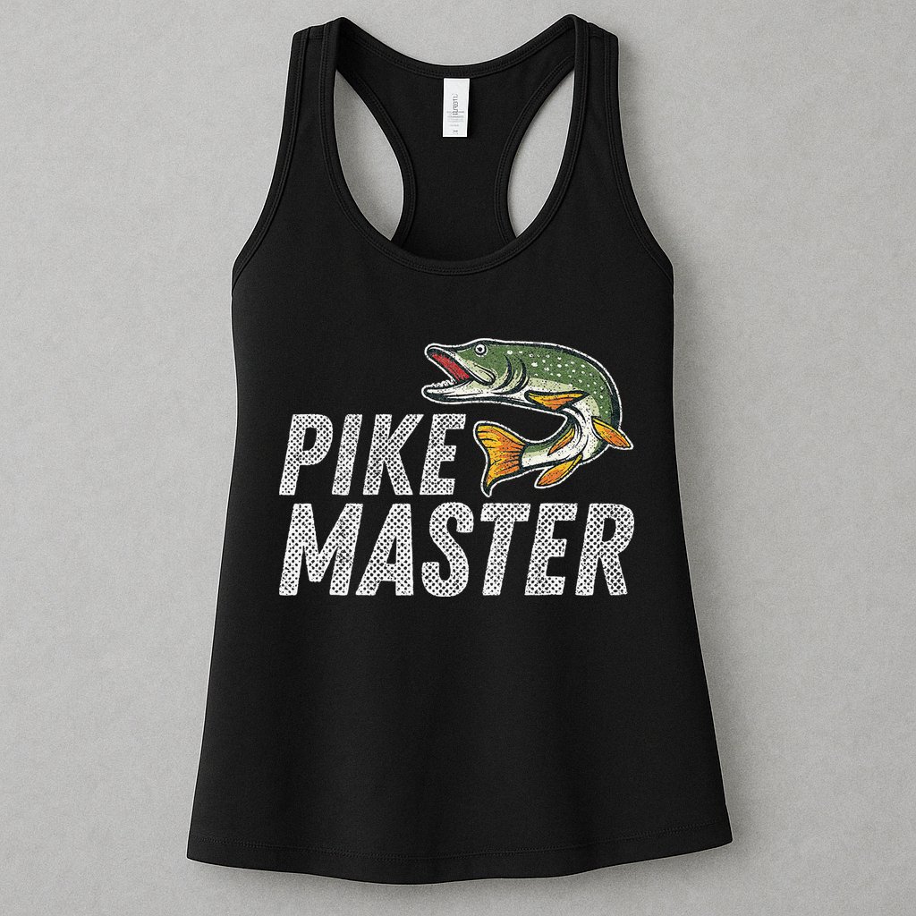 Northern Pike Fishing Gift Pike Master Fishing Womens Tank Top