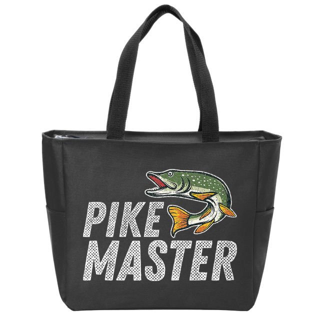 Northern Pike Fishing Gift Pike Master Fishing Zip Tote Bag