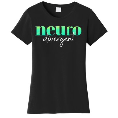 Neurodivergent Pride For Autism ADHD And ASD Awareness Women's T-Shirt