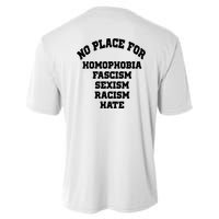 NO PLACE For Homophobia Fascism Sexism Racism Hate Youth Performance Sprint T-Shirt