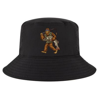 Northern Pike Fishing Bigfoot Hunting Fisher Cool Gift Cool Comfort Performance Bucket Hat