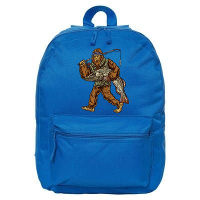 Northern Pike Fishing Bigfoot Hunting Fisher Cool Gift 16 in Basic Backpack
