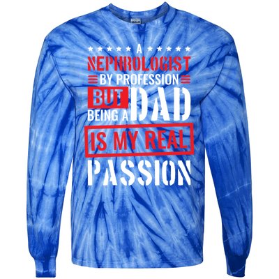 Nephrologist Profession For Dad Nephrology Nurse Gift Tie-Dye Long Sleeve Shirt