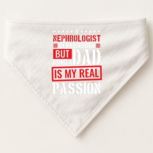 Nephrologist Profession For Dad Nephrology Nurse Gift USA-Made Doggie Bandana