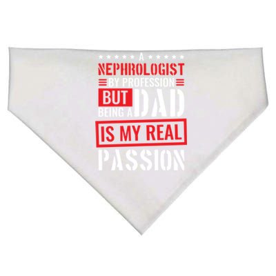 Nephrologist Profession For Dad Nephrology Nurse Gift USA-Made Doggie Bandana