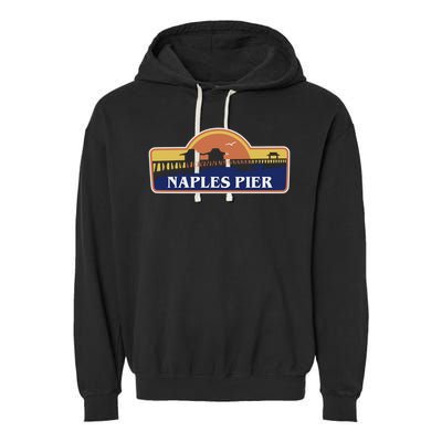 Naples Pier Florida Garment-Dyed Fleece Hoodie