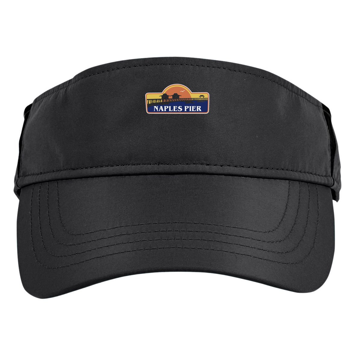 Naples Pier Florida Adult Drive Performance Visor