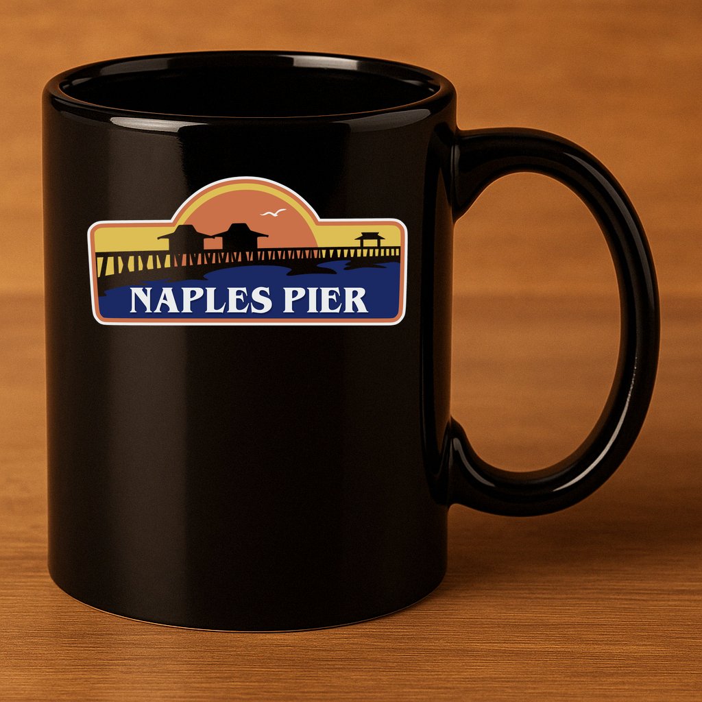 Naples Pier Florida 11oz C Handle Ceramic Mug