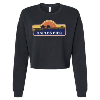 Naples Pier Florida Cropped Pullover Crew