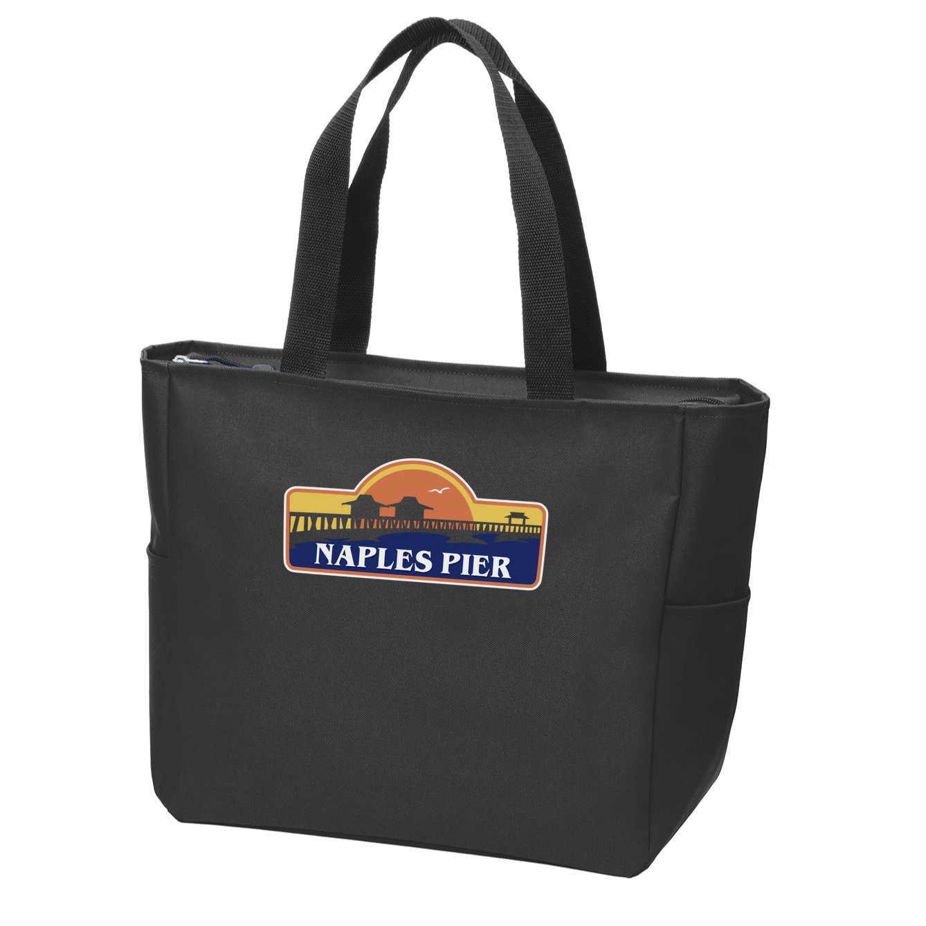 Naples Pier Florida Zip Tote Bag