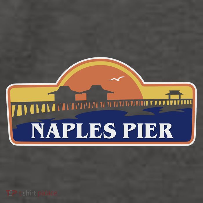 Naples Pier Florida Vector Backpack