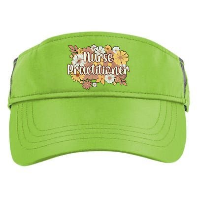 Nurse Practitioner Flowers Nursing Practitioner Gift Adult Drive Performance Visor