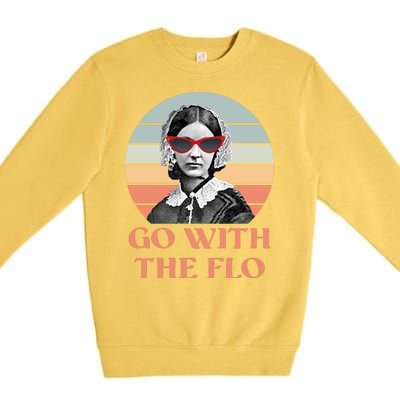 Nurse Practitioner Florence Go With The Flo Premium Crewneck Sweatshirt