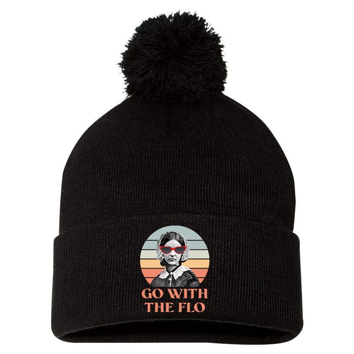Nurse Practitioner Florence Go With The Flo Pom Pom 12in Knit Beanie