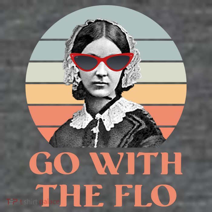 Nurse Practitioner Florence Go With The Flo Flexfit Unipanel Trucker Cap