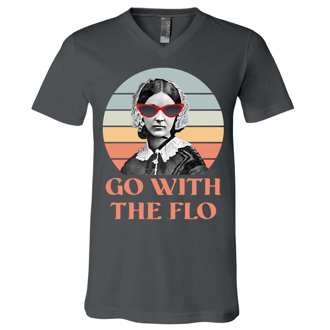 Nurse Practitioner Florence Go With The Flo V-Neck T-Shirt