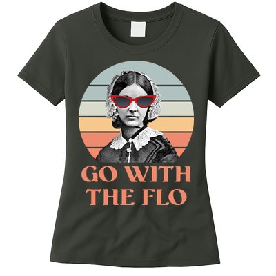 Nurse Practitioner Florence Go With The Flo Womens T-Shirt