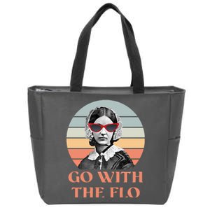 Nurse Practitioner Florence Go With The Flo Zip Tote Bag