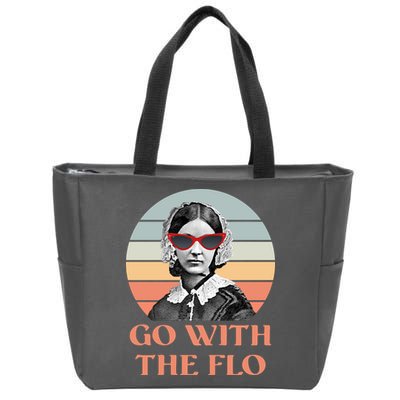 Nurse Practitioner Florence Go With The Flo Zip Tote Bag