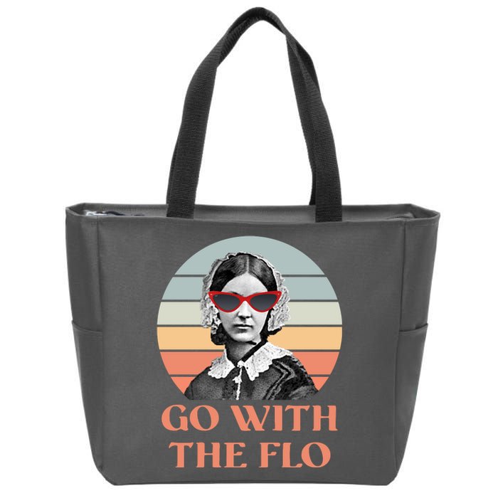 Nurse Practitioner Florence Go With The Flo Zip Tote Bag