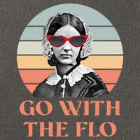 Nurse Practitioner Florence Go With The Flo Cotton Canvas Backpack