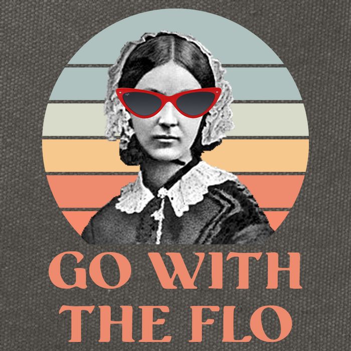 Nurse Practitioner Florence Go With The Flo Cotton Canvas Backpack
