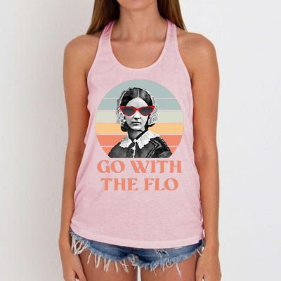 Nurse Practitioner Florence Go With The Flo Women's Knotted Racerback Tank