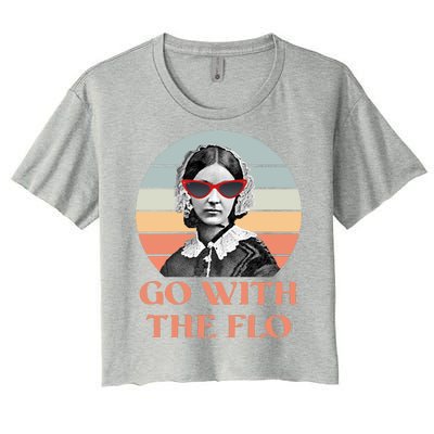 Nurse Practitioner Florence Go With The Flo Women's Crop Top Tee