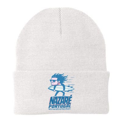 Nazaré Portugal Funny Surfer Knit Cap Winter Beanie