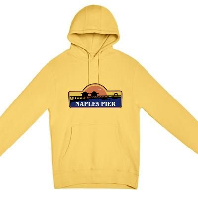 Naples Pier Florida Premium Pullover Hoodie